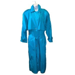 Vintage London Fog Towne Trench Coat Women’s Size 10 Reg Single Breasted Retro